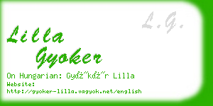 lilla gyoker business card
